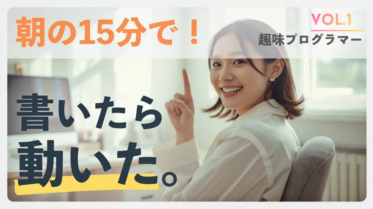 “作る人”になれる時代｜初心者でもできるプログラミング入門｜最初の一行が世界を変える学び方と始め方